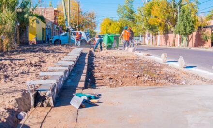Rivadavia transforma una esquina clave con obras de urbanización y seguridad vial