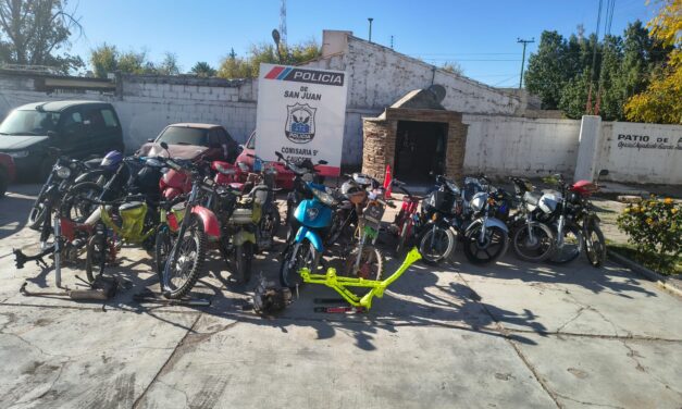 Desbarataron talleres clandestinos y secuestraron 20 motos por picadas ilegales en Caucete