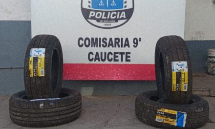 Recuperaron cubiertas robadas de una gomería en Caucete y buscan a los autores
