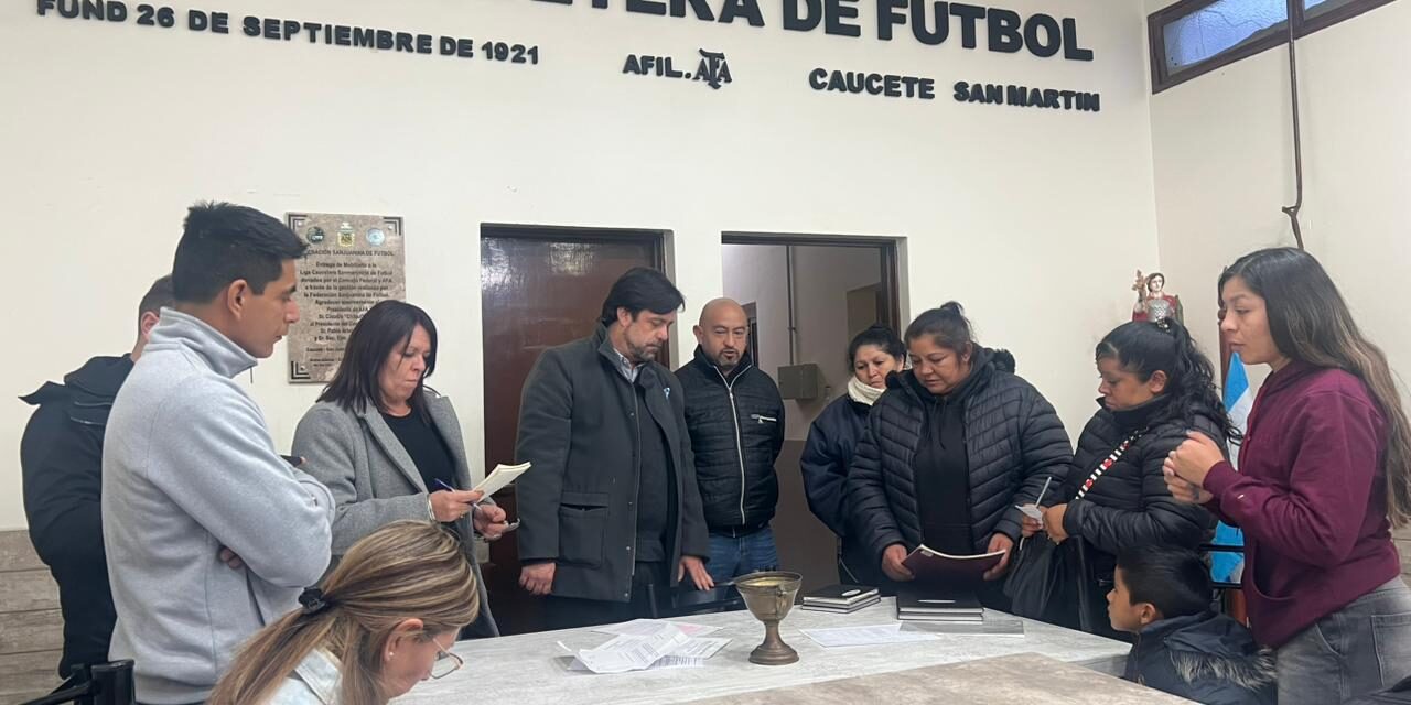 Clubes en regla: avanza el trabajo institucional en Caucete