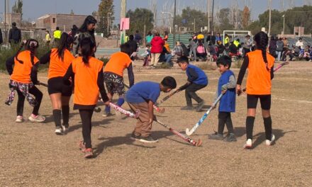 Chimbas vivió una fiesta del hockey: más de 150 chicos participaron del primer encuentro EID