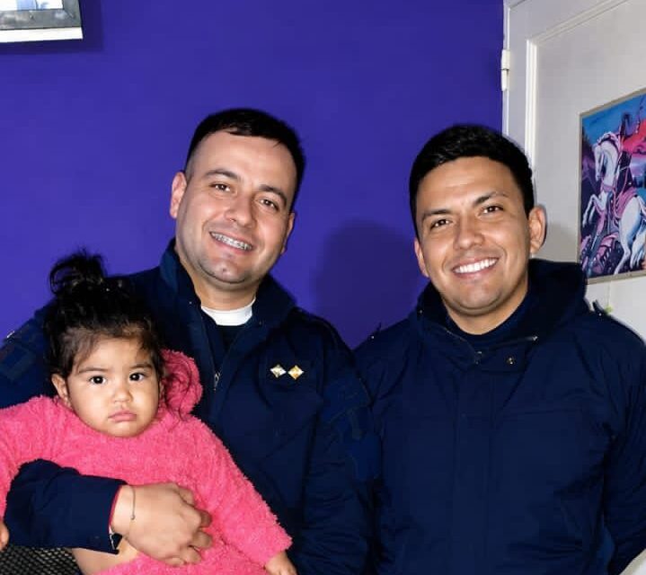 Caucete: dos  policías le salvaron la vida a una bebé de un año
