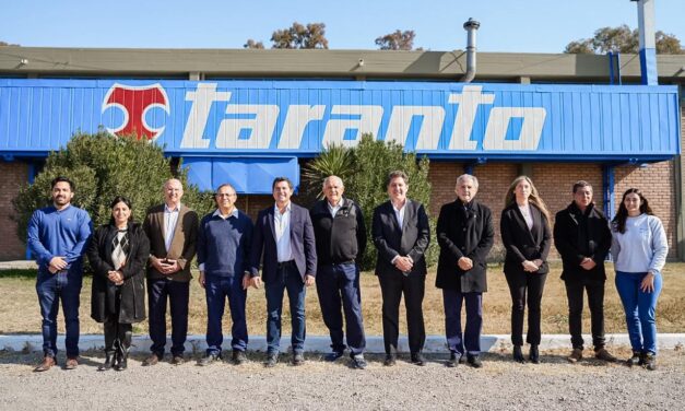 Orrego respaldó el crecimiento de Taranto y destacó su aporte al empleo y la inversión