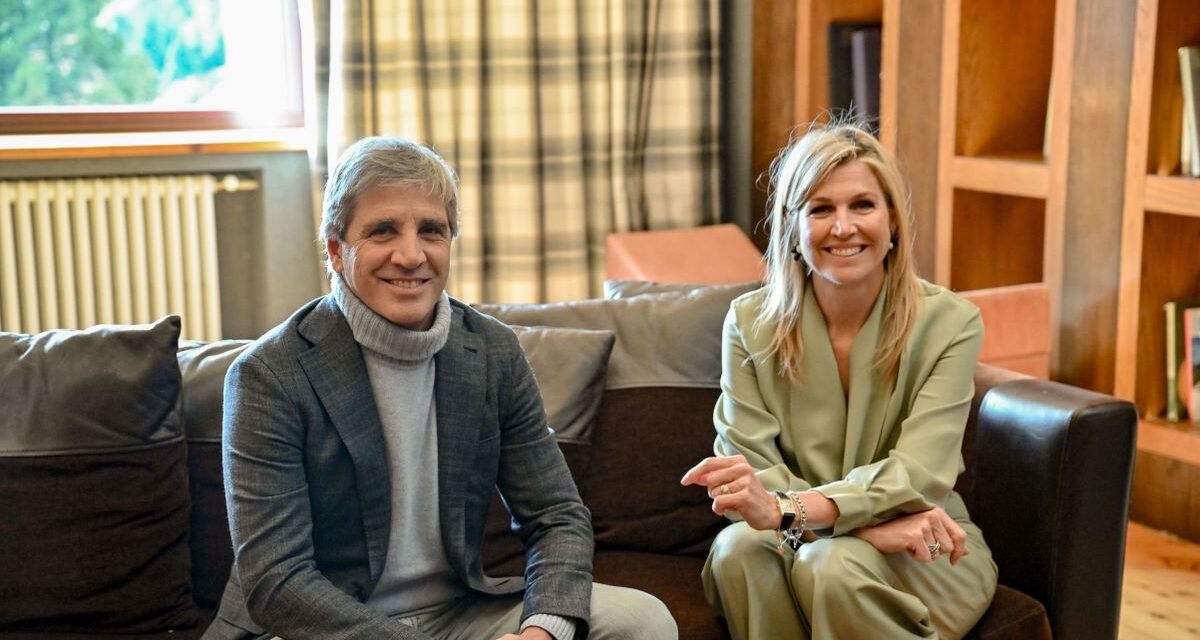 Luis Caputo se reunió con la reina Máxima previo a su participación en el Foro Llao Llao