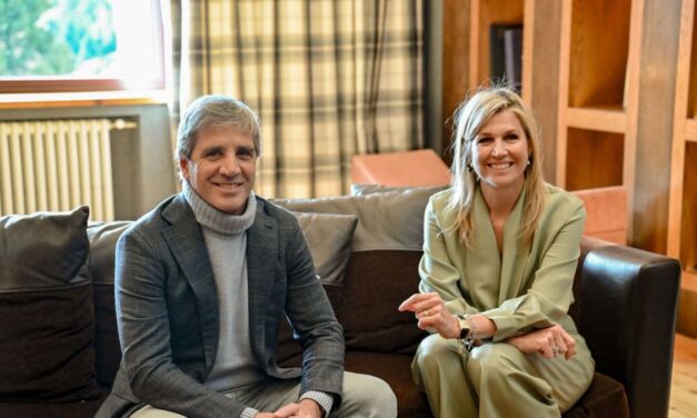 Luis Caputo se reunió con la reina Máxima previo a su participación en el Foro Llao Llao
