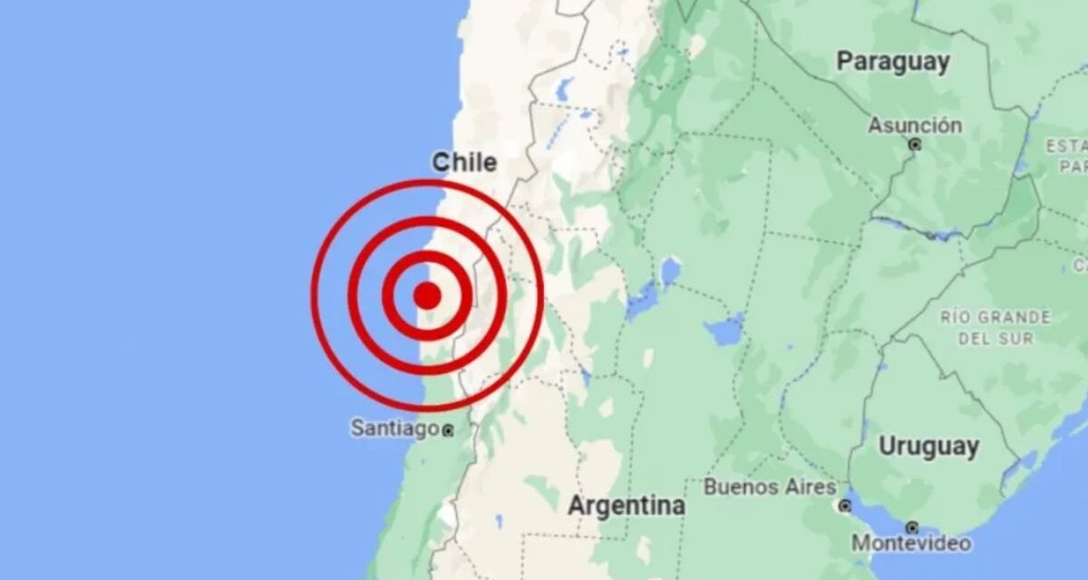 Un fuerte sismo de magnitud 6,9 sacudió Chile y activó alertas en cuatro regiones