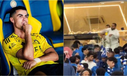 Escándalo en Arabia Saudita: Cristiano Ronaldo no pudo coronar y se desató una batalla campal entre los hinchas del Al-Nassr y Al-Hilal