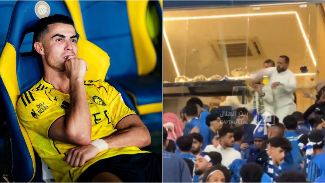 Escándalo en Arabia Saudita: Cristiano Ronaldo no pudo coronar y se desató una batalla campal entre los hinchas del Al-Nassr y Al-Hilal