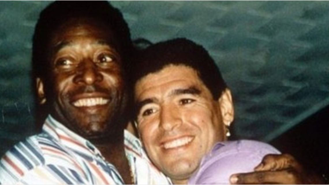 Salieron a la luz imágenes inéditas de una mítica cena entre Maradona y Pelé