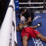 Brutal nocaut: el alemán Viktor Jurk dejó inconsciente al colombiano Edwin Castillo en menos de 5 segundos