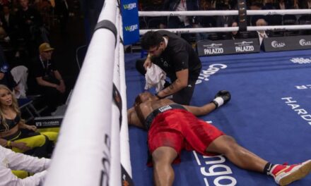Brutal nocaut: el alemán Viktor Jurk dejó inconsciente al colombiano Edwin Castillo en menos de 5 segundos