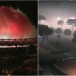 Insólito: el humo de los festejos del Inter hizo que se frene un partido del Masters 1000 de Roma
