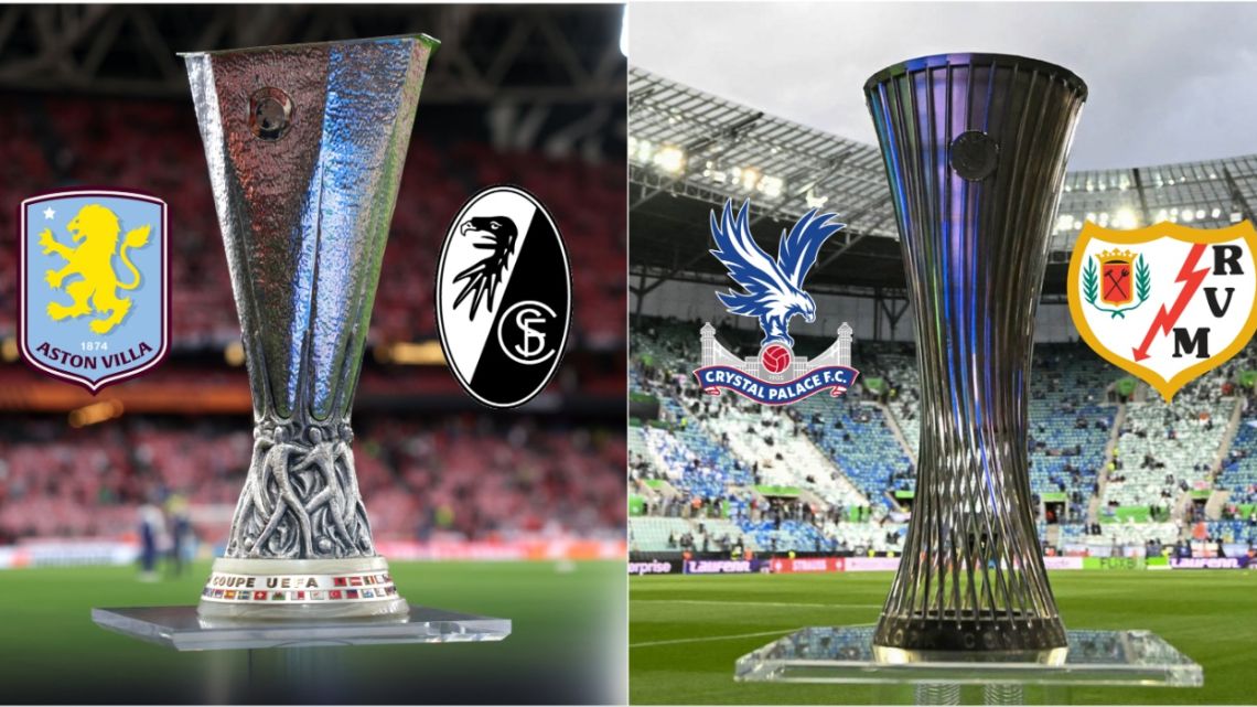Aston Villa vs. Friburgo y Crystal Palace vs. Rayo Vallecano: cuándo y dónde se juegan las finales de la Europa y Conference League