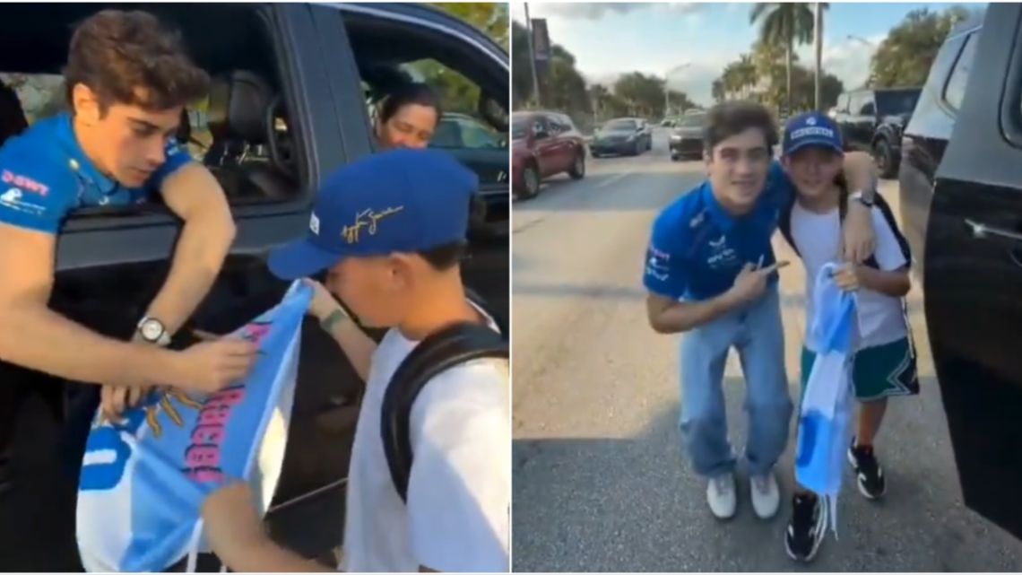 El emocionante gesto de Franco Colapinto con un pequeño fanático argentino que se volvió viral en redes