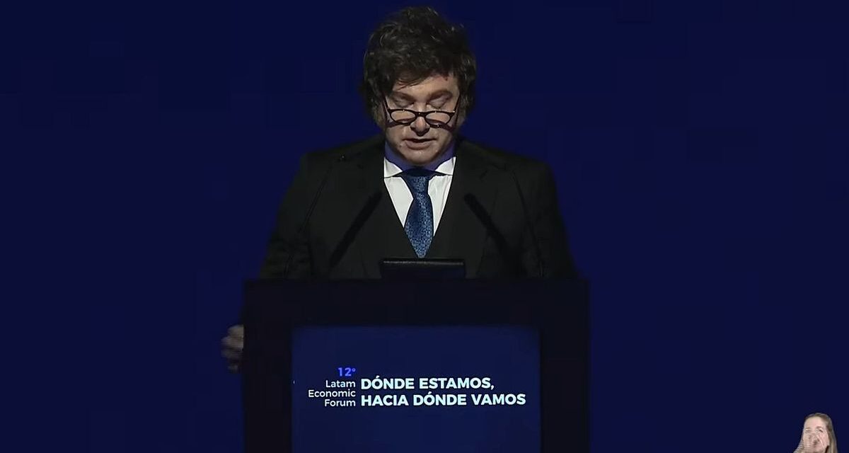 Javier Milei: «Argentina va a ser investment grade el día que los argentinos terminen de sepultar al populismo»