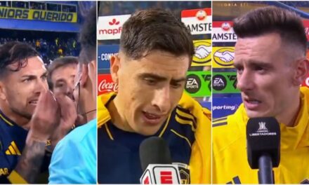 «Es una vergüenza lo que hiciste»: la furia de los referentes de Boca contra el árbitro tras el escandaloso final ante Cruzeiro