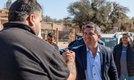 Orrego saludó a los trabajadores y vinculó el esfuerzo diario con el crecimiento de la provincia