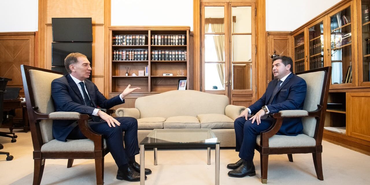 Orrego se reunió con Diego Santilli tras su asunción como jefe de Gabinete nacional
