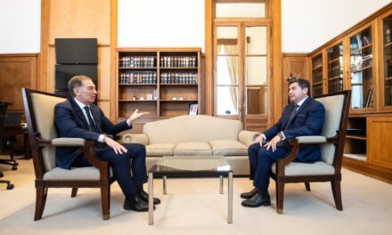 Orrego se reunió con Diego Santilli tras su asunción como jefe de Gabinete nacional