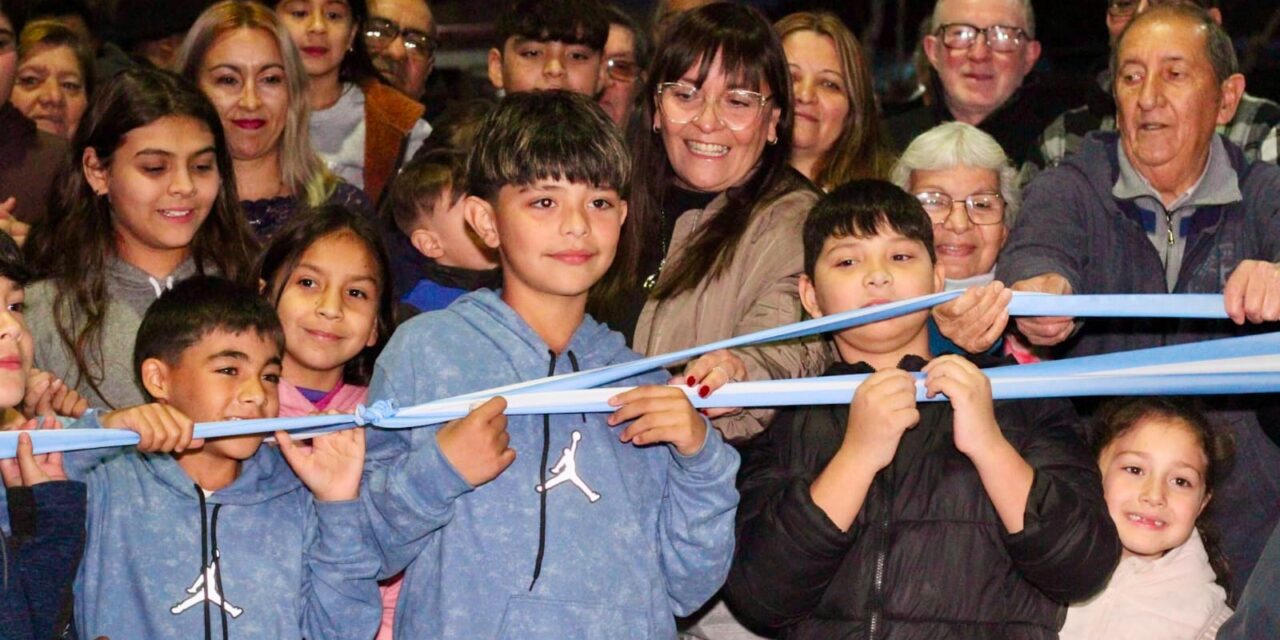 Chimbas: Los Lotes Hogar 8 y 15 estrenaron una plaza pensada para toda la familia
