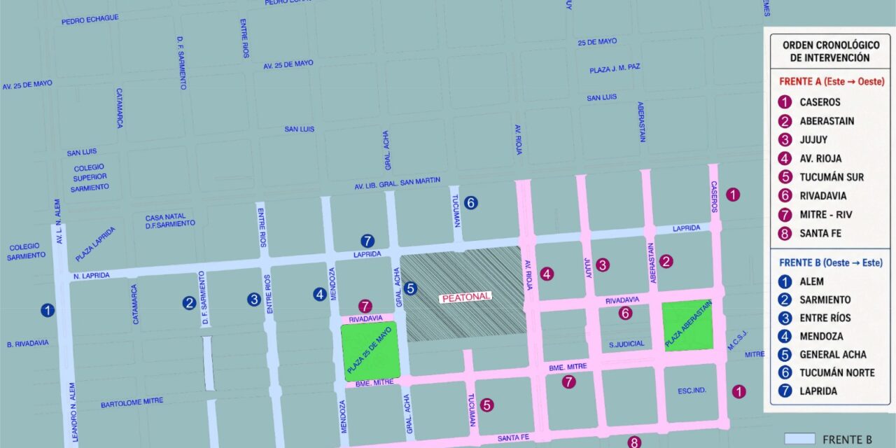 Arranca el Plan 50 Cuadras y el microcentro se prepara para seis meses de obras
