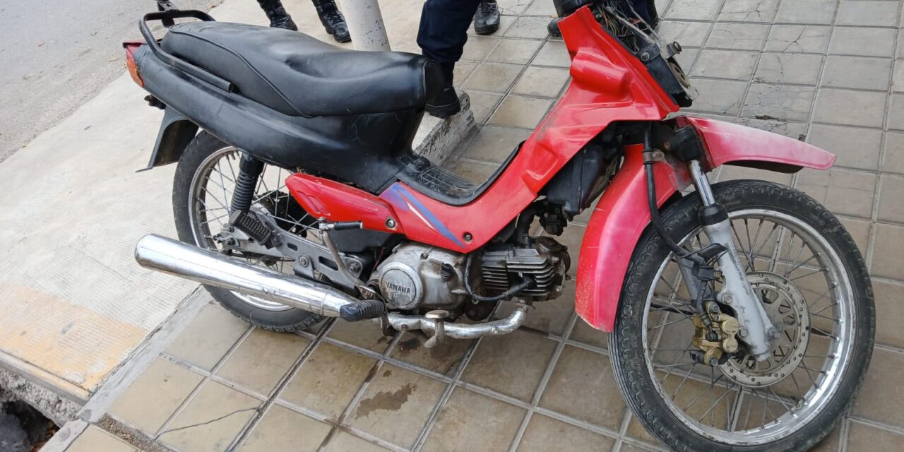 Detuvieron a un joven de 22 años tras el robo de una moto en Santa Lucía