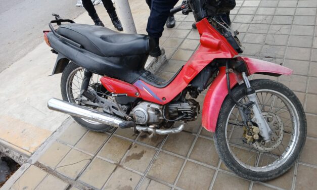 Detuvieron a un joven de 22 años tras el robo de una moto en Santa Lucía