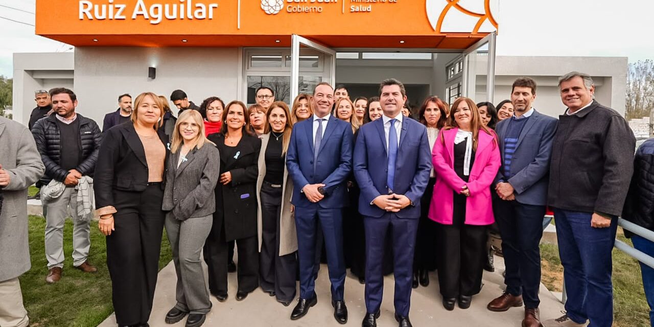 Orrego inauguró una obra que permitirá duplicar los servicios de salud en Chimbas