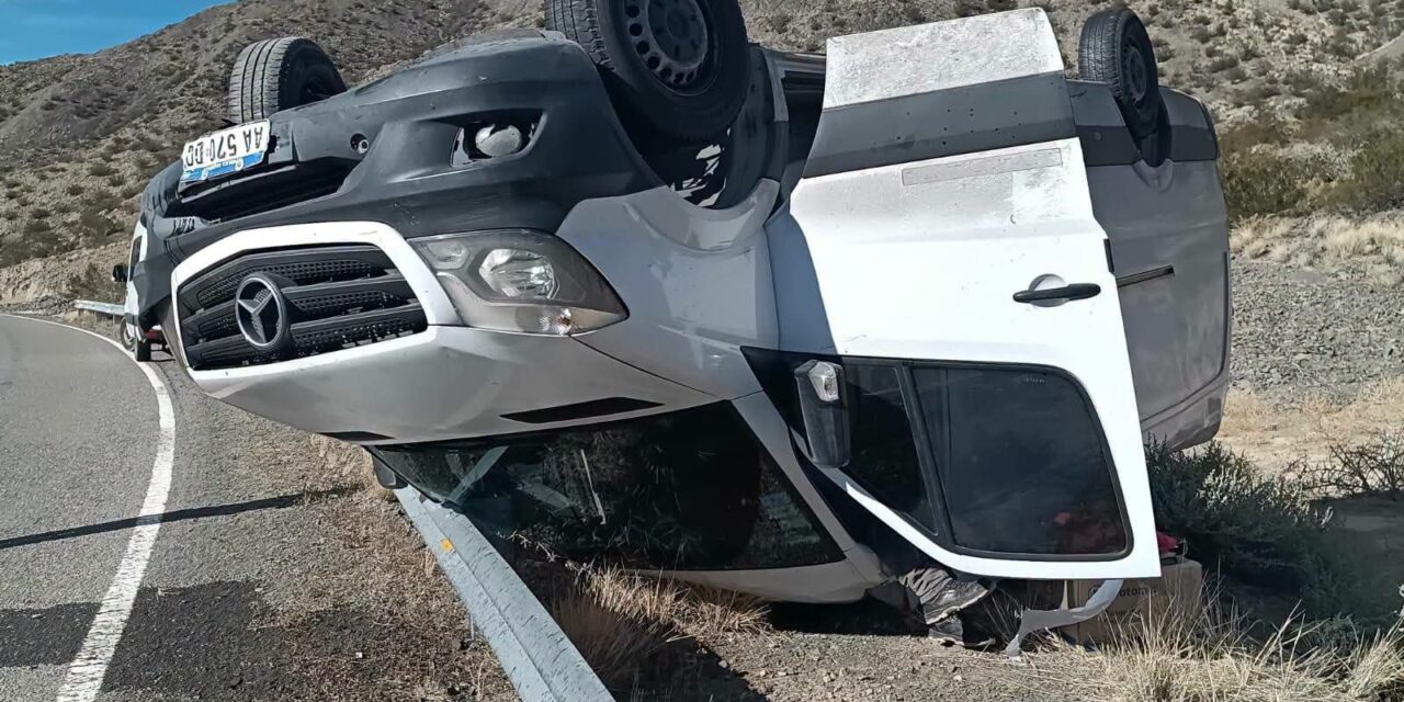 Así terminó un vehículo tras un impactante accidente en Iglesia