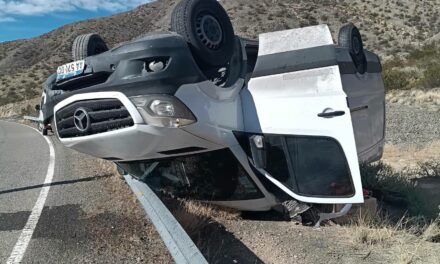 Así terminó un vehículo tras un impactante accidente en Iglesia