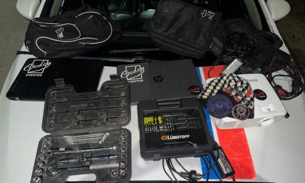 Cayó con equipos robados tras intentar escapar de la Policía en Capital