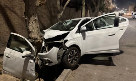 Tragedia en Capital: un hombre murió tras un brutal choque contra una camioneta y un árbol