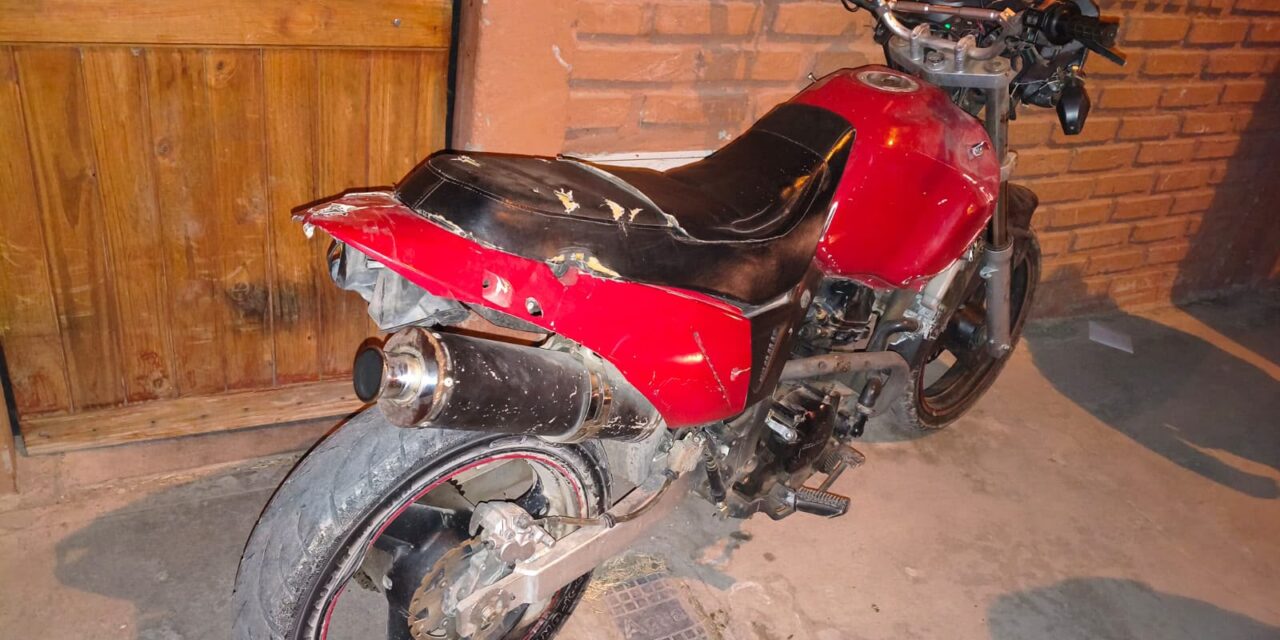 Encontraron en Pocito una moto que había sido robada horas antes en Rawson