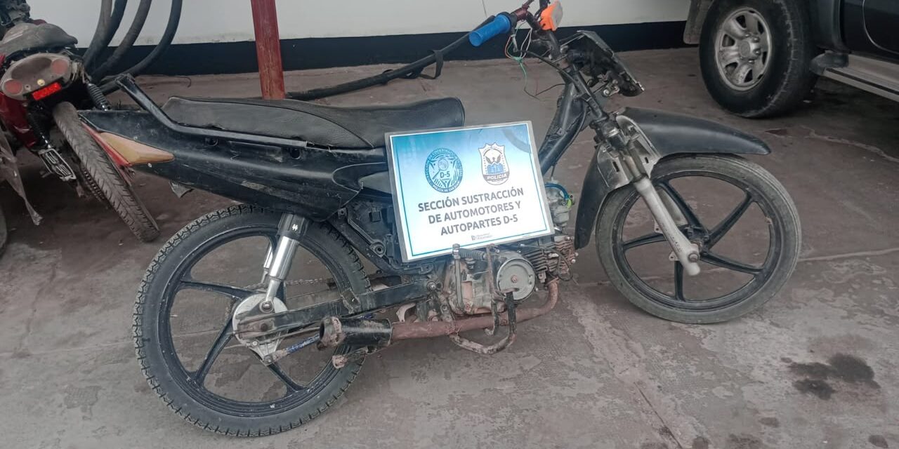 Secuestran en Carpintería una moto con pedido de captura por robo desde 2024