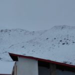 Así amanecieron los pueblos cordilleranos del lado chileno: nieve y frío extremo cerca del Paso de Agua Negra