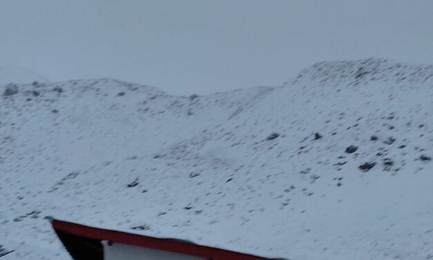 Así amanecieron los pueblos cordilleranos del lado chileno: nieve y frío extremo cerca del Paso de Agua Negra