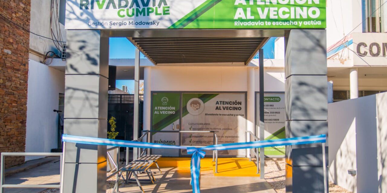 Rivadavia inauguró nuevas oficinas de Atención al Vecino y ya resolvió más de 5.400 reclamos
