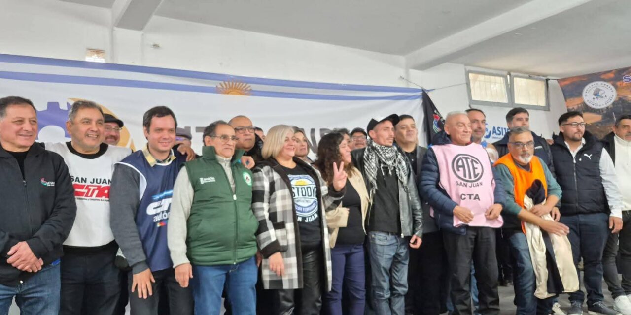 Nació la Intersindical de los Trabajadores Sanjuaninos y reúne a más de 20 organizaciones gremiales