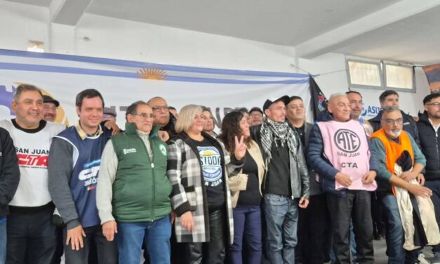 Nació la Intersindical de los Trabajadores Sanjuaninos y reúne a más de 20 organizaciones gremiales
