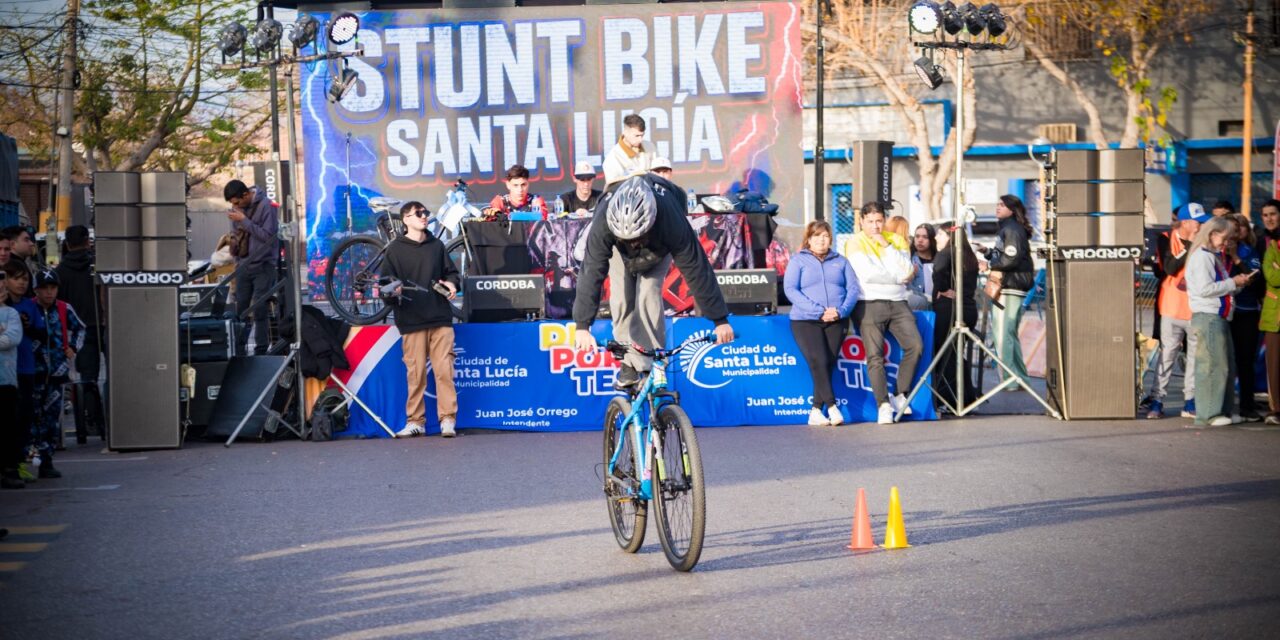 Más de 300 jóvenes participaron de una jornada de Stunt Bike en Santa Lucía
