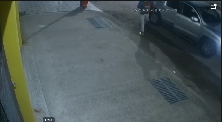 Ladrones “premium”: llegaron en una imponente 4×4, rompieron una vidriera y se llevaron cubiertas en Media Agua