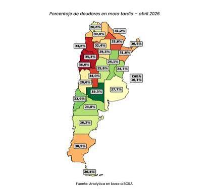 San Juan encabeza el ranking nacional de morosidad y preocupa el aumento de los deudores en atraso