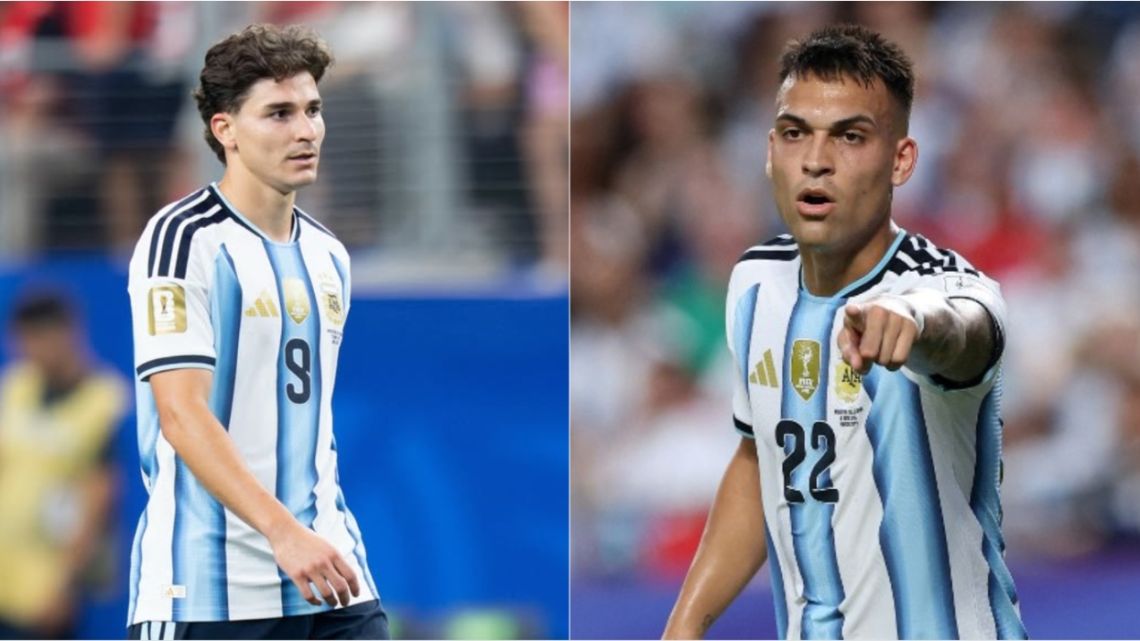 Argentina vs Jordania: cómo le fue a la Selección cada vez que jugaron Julián Álvarez y Lautaro Martínez