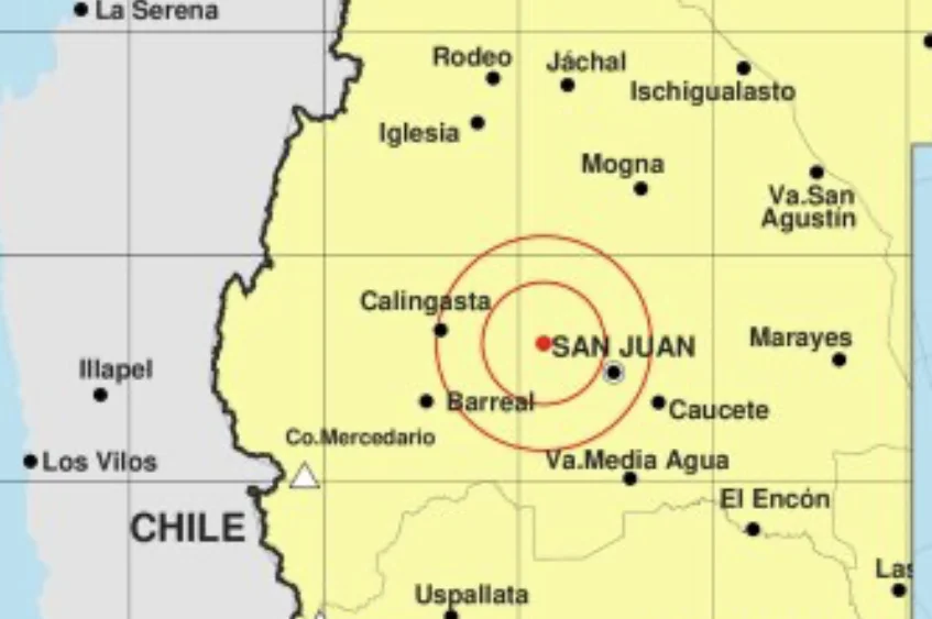 Un sismo de magnitud 3,9 sacudió San Juan durante la tarde de este lunes
