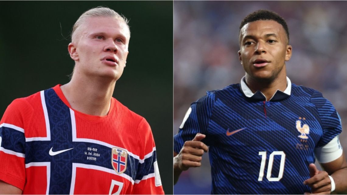 Noruega vs Francia: duelo entre Kylian Mbappé y Erling Haaland en el Mundial 2026