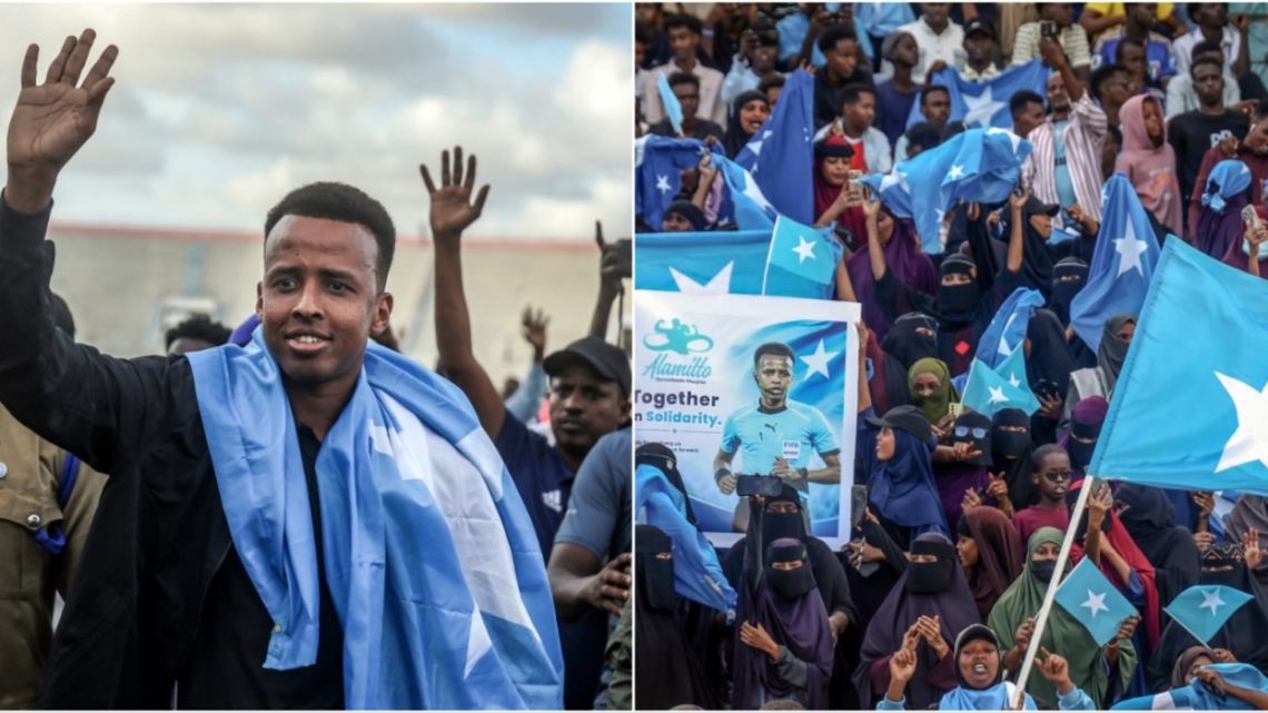 Locura en Mogadiscio por Omar Artan: el impactante recibimiento para el árbitro somalí deportado por Estados Unidos