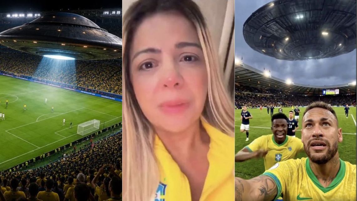 Invasión OVNI en Brasil vs Escocia: las redes sociales explotaron de memes