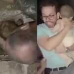 una mujer y un bebé fueron hallados con vida entre los escombros tras el terremoto