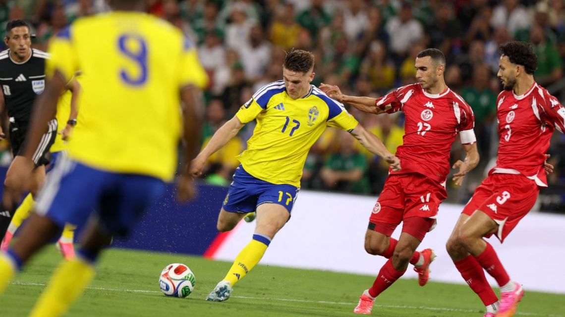 Suecia aplastó por 5-1 a Túnez, por el Mundial 2026