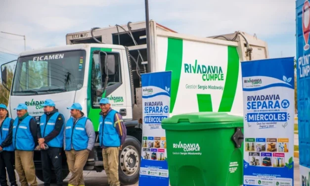 Rivadavia ya recicló 49 toneladas en dos meses: el plan ambiental que busca transformar residuos en obras para los vecinos